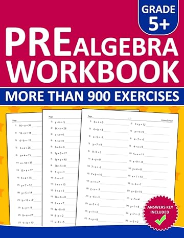 prealgebra workbook more than 900 exercises grade 5+ 1st edition emma. school 979-8393185473