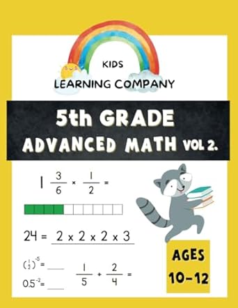 5th grade advanced math vol 2 1st edition digidiscover press 979-8396091306