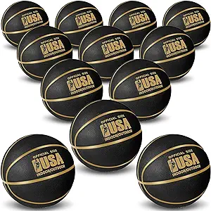 lenwen official size basketball size 7 indoor outdoor colorful rubber basketball black gold printed