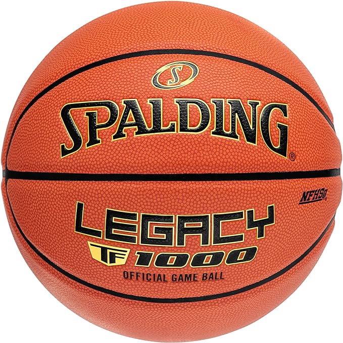 spalding tf 1000 indoor game basketballs premium composite leather high school and college approved 29 5 28 5