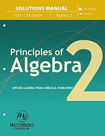 principles of algebra 2 1st edition katherine hannon 1683442512, 978-1683442516