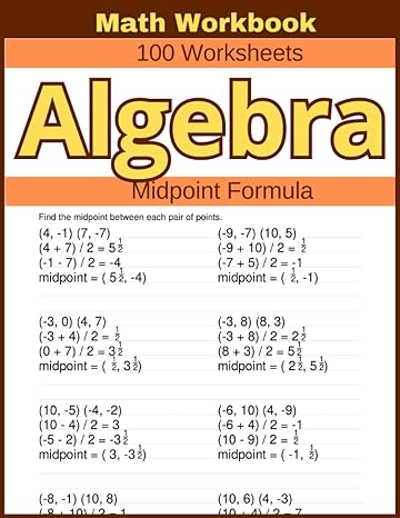 algebra midpoint formula 1st edition lindsay atkins 979-8394460029