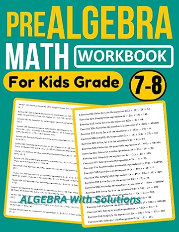 prealgebra math workbook for kids grade 7-8 1st edition tinos markson 979-8856246888