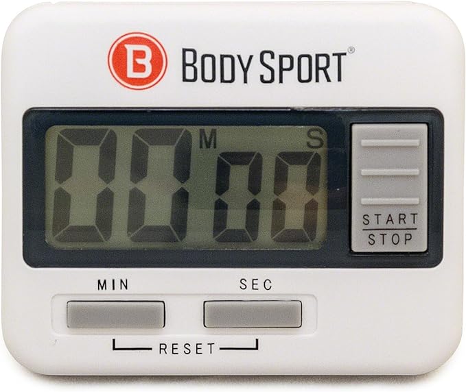body sport digital timer sports stopwatch and countdown timer for fitness and exercise routines