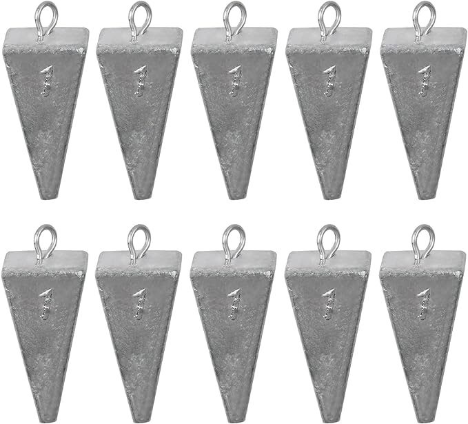 pyramid sinkers fishing weights kit bullet fishing weights sinkers for ocean saltwater surf fishing gear