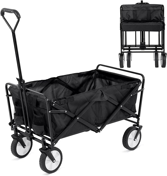 heavy duty foldable wagon utility carts with wheels adjustable handleutility wagon collapsible wagons carts