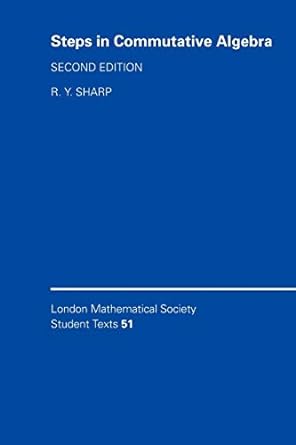 steps in commutative algebra 2nd edition sharp 0521646235, 978-0521646239