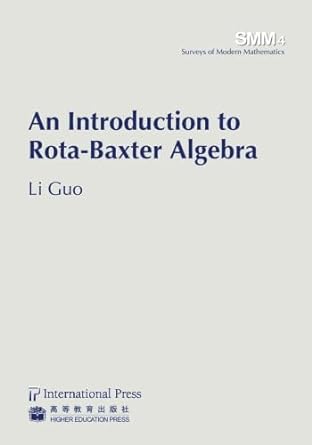 An Introduction To Rota Baxter Algebra
