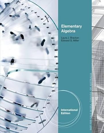 elementary algebra 1st international edition miller e s bracken l j 1133364705, 978-1133364702