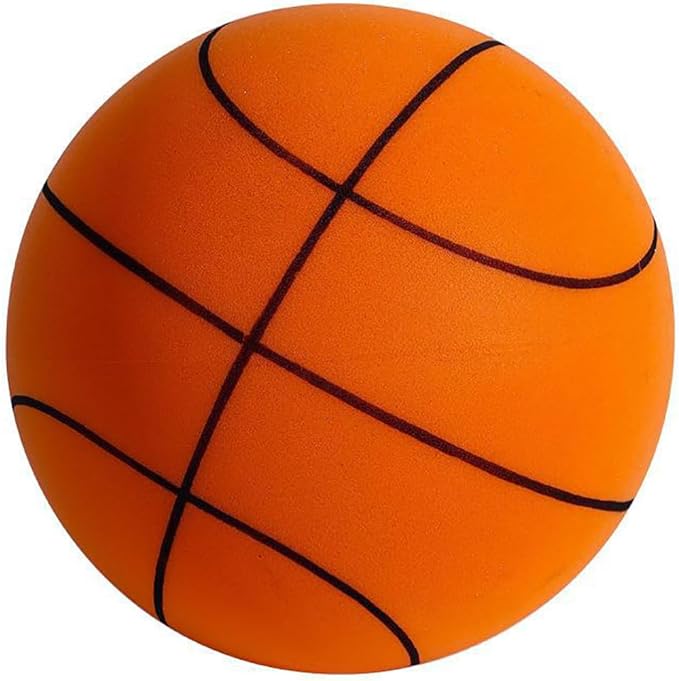 Silent Basketball Indoor Quiet Training Ball Uncoated High Density Foam Ball Soft Lightweight Easy To Grip Silent Ball Suitable For Various Indoor