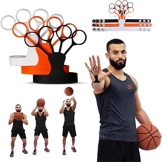 fnbx flickglove basketball shooting aid training equipment for improving shot and form set of 3 silicone
