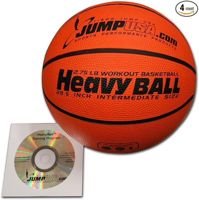 4 pack heavy ball 3lb weighted trainer basketball 28 5 hi carbon rubber with skills video  ?heavyball