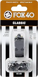 fox 40 classic official whistle with break away lanyard  ‎fox 40 b00020se1a