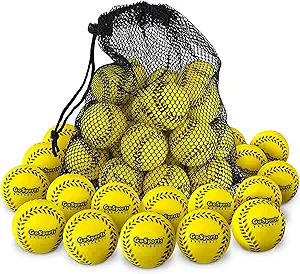gosports mini foam baseballs for pitching machines and batting accuracy training 20 or 50 pack  ?gosports