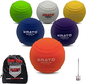 krato pitching baseball training ball weighted baseballs for throwing baseball set with seams in a carrying