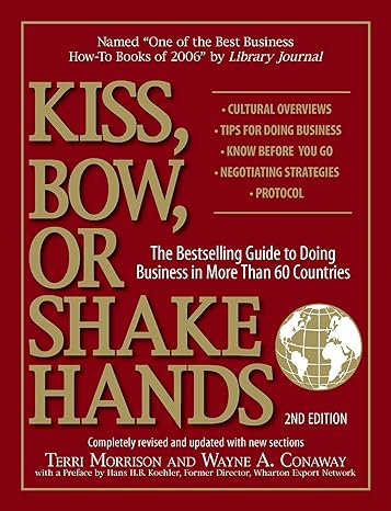 kiss bow or shake hands 2nd edition terri morrison ,wayne a. conaway 1593373686, 978-1593373689