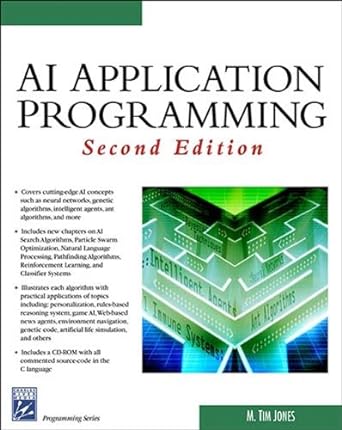 ai application programming 2nd edition m. tim jones 1584504218, 978-1584504214