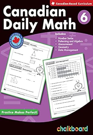 canadian daily math grade 6 1st edition demetra turnbull 0978075692, 978-0978075699