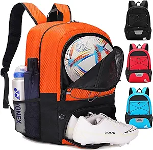 hsmihair youth soccer bag soccer backpack and and backpack for football volleyball basketball with ball