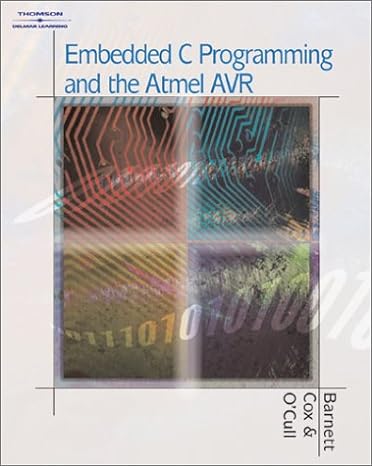 embedded c programming and the atmel avr 1st edition richard h. barnett ,sarah cox ,larry ocull 1401812066,