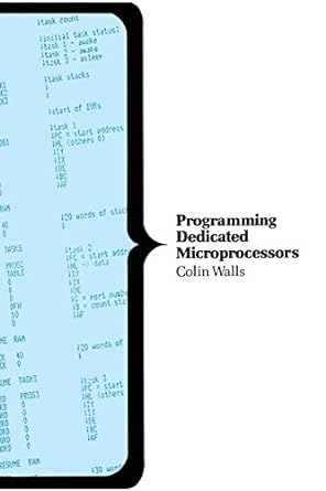 programming dedicated microprocessors 1st edition c. walls 0333409523, 978-0333409527