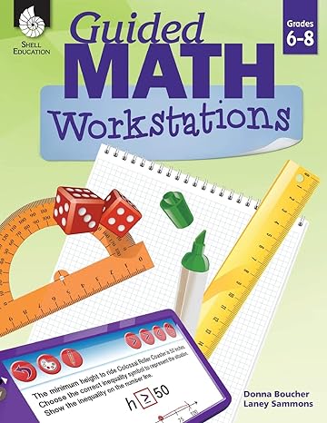 guided math workstations grades 6 - 8 1st edition donna boucher, laney sammons 1425817300, 978-1425817305
