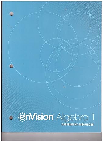 envision algebra 1 assessment resources 1st edition pearson 0328932027, 978-0328932023