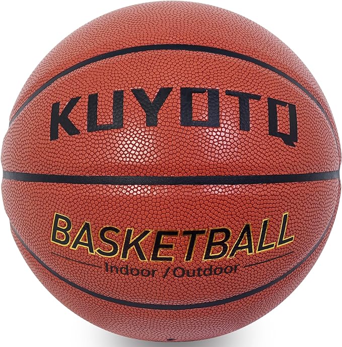 kuyotq mens basketball 29 5 official size 7 premium composite leather with superior grip long lasting