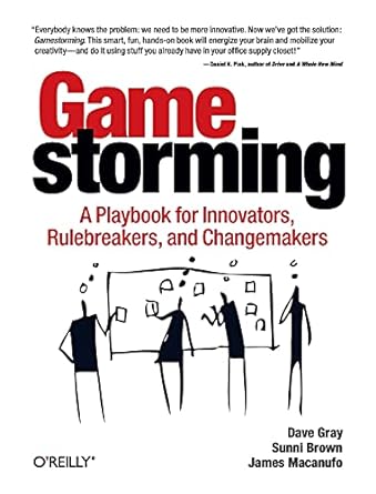gamestorming a playbook for innovators rulebreakers and changemakers 1st edition dave gray ,sunni brown