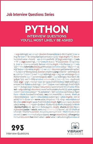 python interview questions youll most likely be asked 3rd edition vibrant publishers 1946383821,
