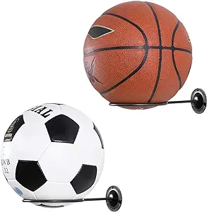 clispeed wall mounted ball holders display racks for basketball soccer football volleyball exercise ball 