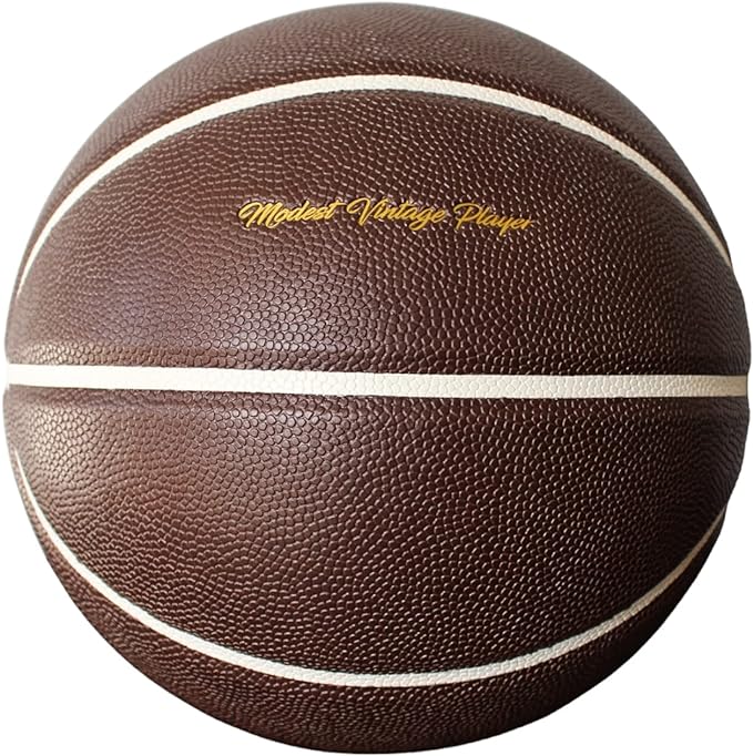modest vintage player ltd products dark brown leather basketball  ‎modest vintage player ltd b0c6lbsms1
