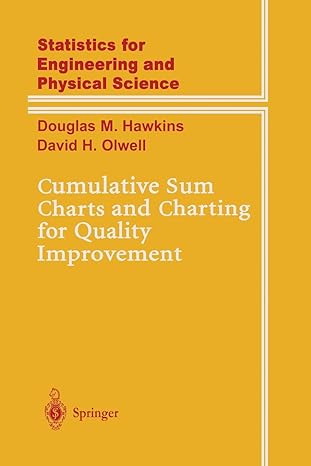 cumulative sum charts and charting for quality improvement 1st edition douglas m. hawkins ,david h. olwell