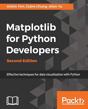 matplotlib for python developers effective techniques for data visualization with python 2nd edition aldrin
