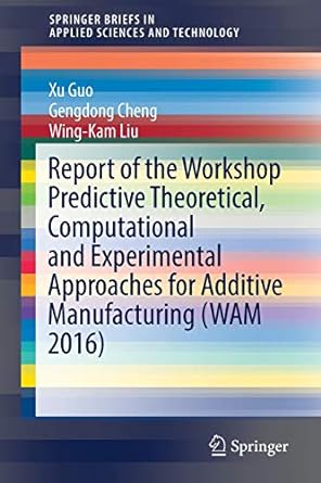 report of the workshop predictive theoretical computational and experimental approaches for additive