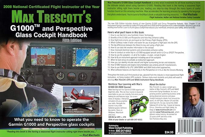 max trescotts g1000 glass cockpit handbook 3rd edition max trescott 0977703010, 978-0977703012