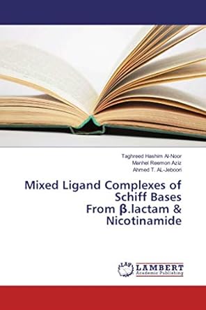 mixed ligand complexes of schiff bases from lactam and nicotinamide 1st edition taghreed hashim al noor