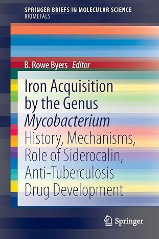 iron acquisition by the genus mycobacterium history mechanisms role of siderocalin anti tuberculosis drug