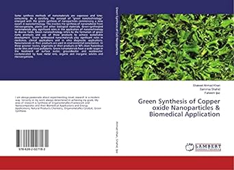 green synthesis of copper oxide nanoparticles and biomedical application 1st edition shakeel ahmad khan