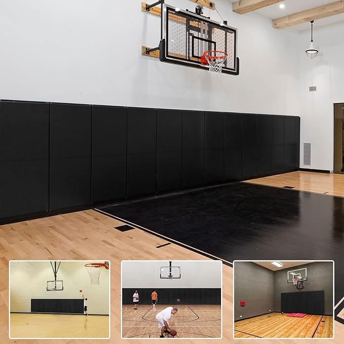 progoal 6ft highgym wall paddings basketball court wall protection pad 2 thick foam wall mat durable