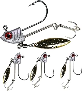 qualyqualy fishing lure jig heads swimbait jig heads 10pcs walleye fishing jig hook underspin for trout bass