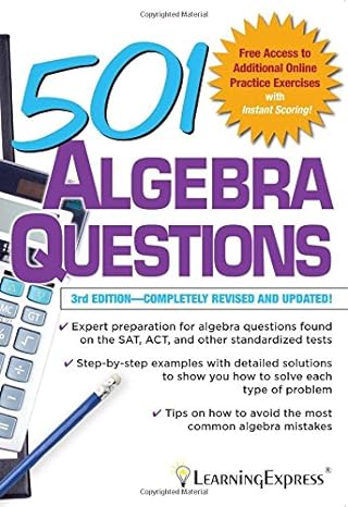 501 algebra questions 3rd edition llc learningexpress 1576858987, 978-1576858981