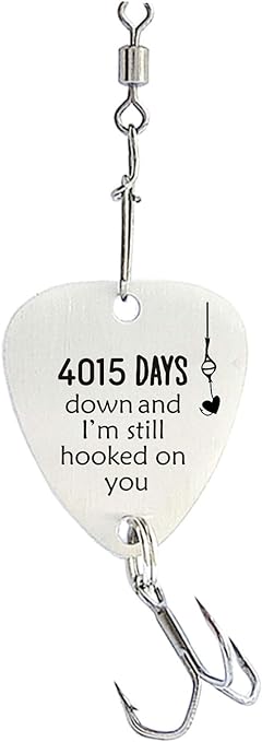 11 year wedding anniversary for him 4 015 days gifts for men 11th anniversary fishing lure for husband