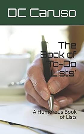 the book of to do lists a humorous book of lists  dc caruso 1984964291, 978-1984964298
