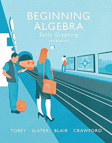 beginning algebra early graphing 4th edition john tobey jr ,jeffrey slater ,jamie blair ,jennifer crawford