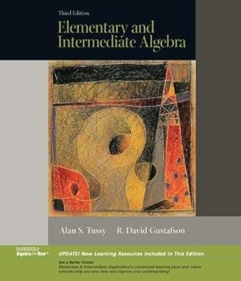 elementary and intermediate algebra 3rd edition j k , alan s tussy 0495162795, 978-0495162797