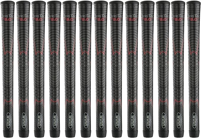 winn dri tac 2 0 series set of 13 winn golf grip standard midsize and oversize series polymer technology winn
