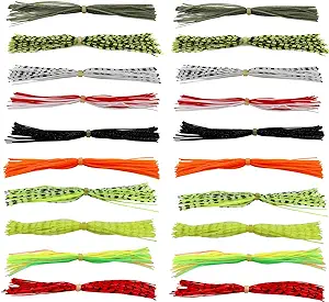 lowifar silicone jig skirts material squid rubber jig head lures spinnerbaits buzzbaits skirts fly fishing
