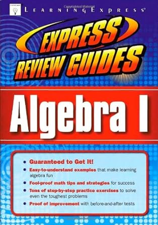express review guide algebra i 1st edition learningexpress editors b00ak3suhw