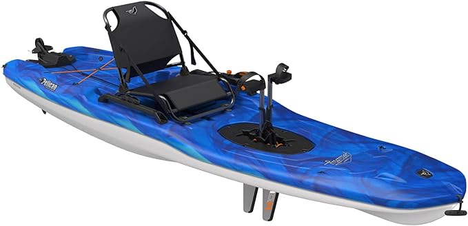 pelican getaway 110 hdii recreational kayak sit on top lightweight and stable one person kayak vapor deep